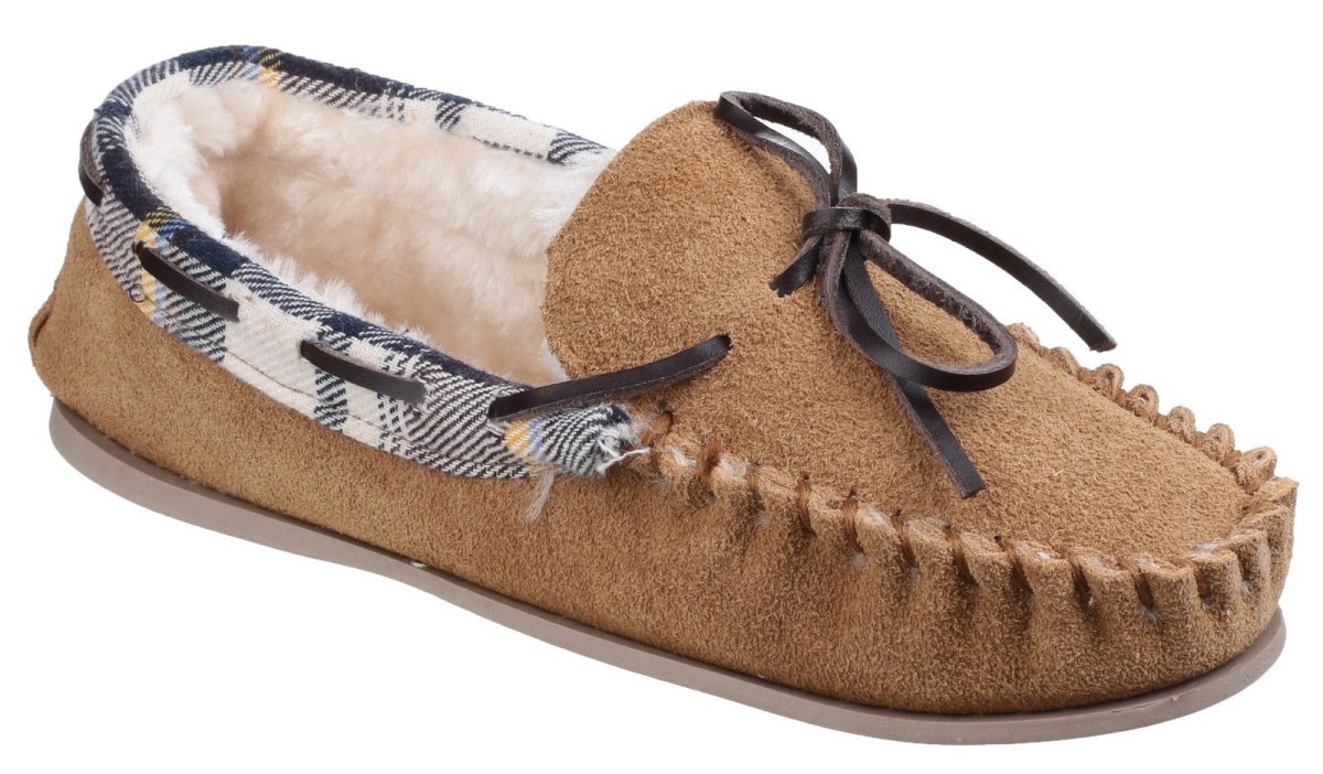 Cotswold Kilkenny Ladies Slip On Moccasin Slippers - Shoe Store Direct