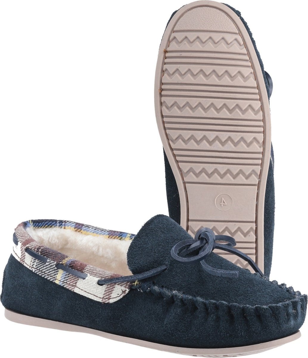 Cotswold Kilkenny Ladies Slip On Moccasin Slippers - Shoe Store Direct