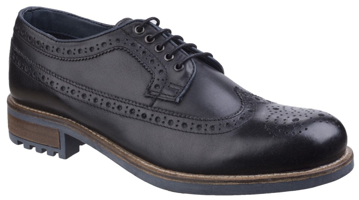 Cotswold Poplar Leather Mens Brogue Dress Shoes - Shoe Store Direct