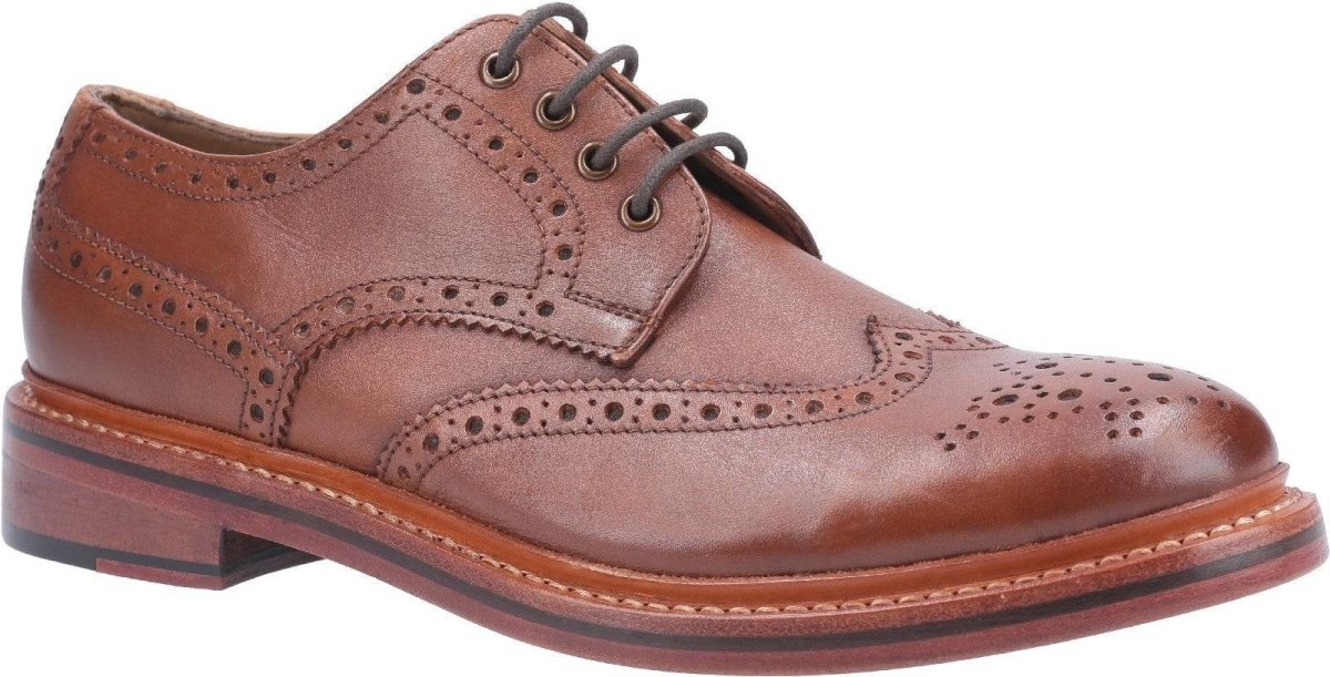Cotswold Quenington Mens Leather Brogue Shoes - Shoe Store Direct
