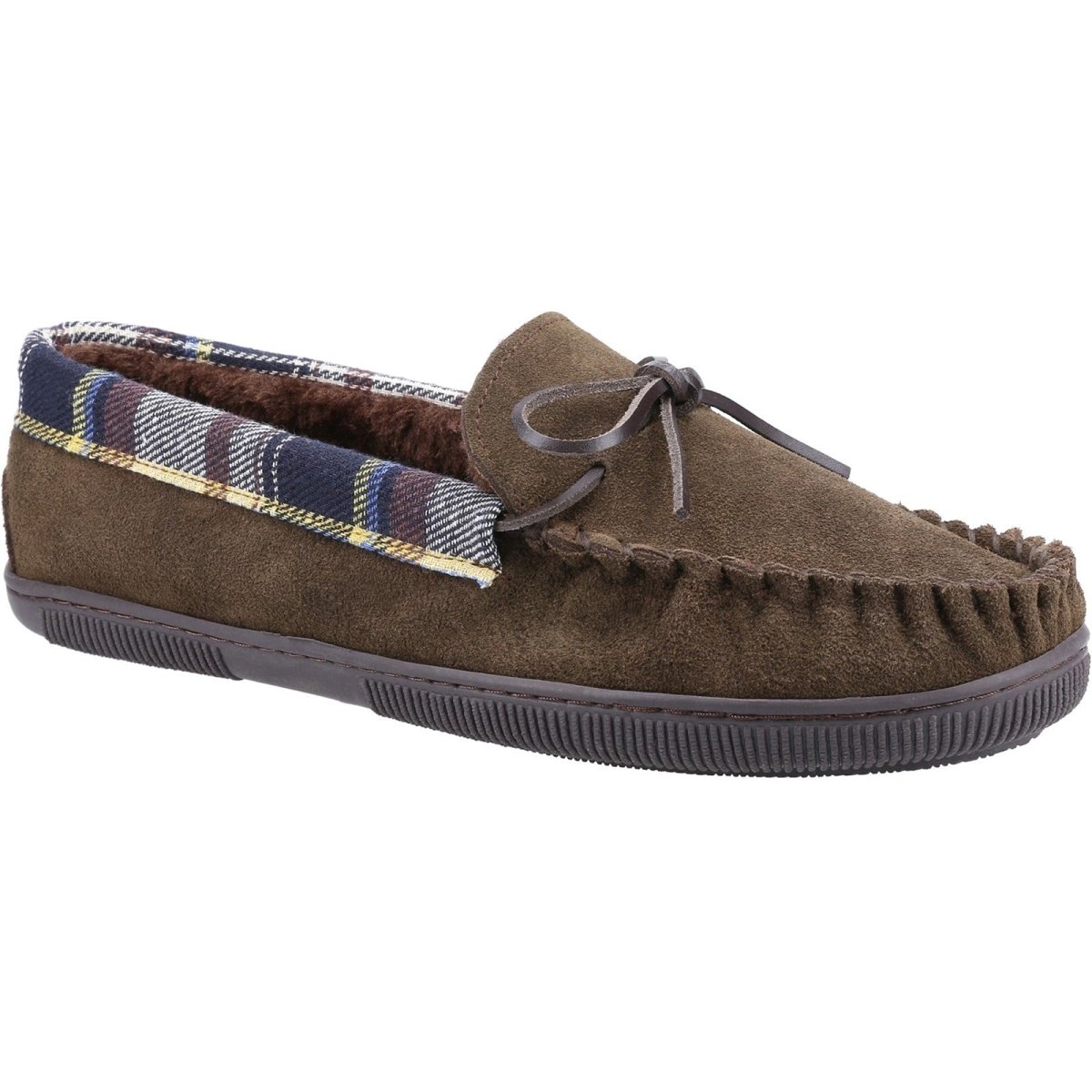 Cotswold Sodbury Suede Mens Moccasin Slippers - Shoe Store Direct