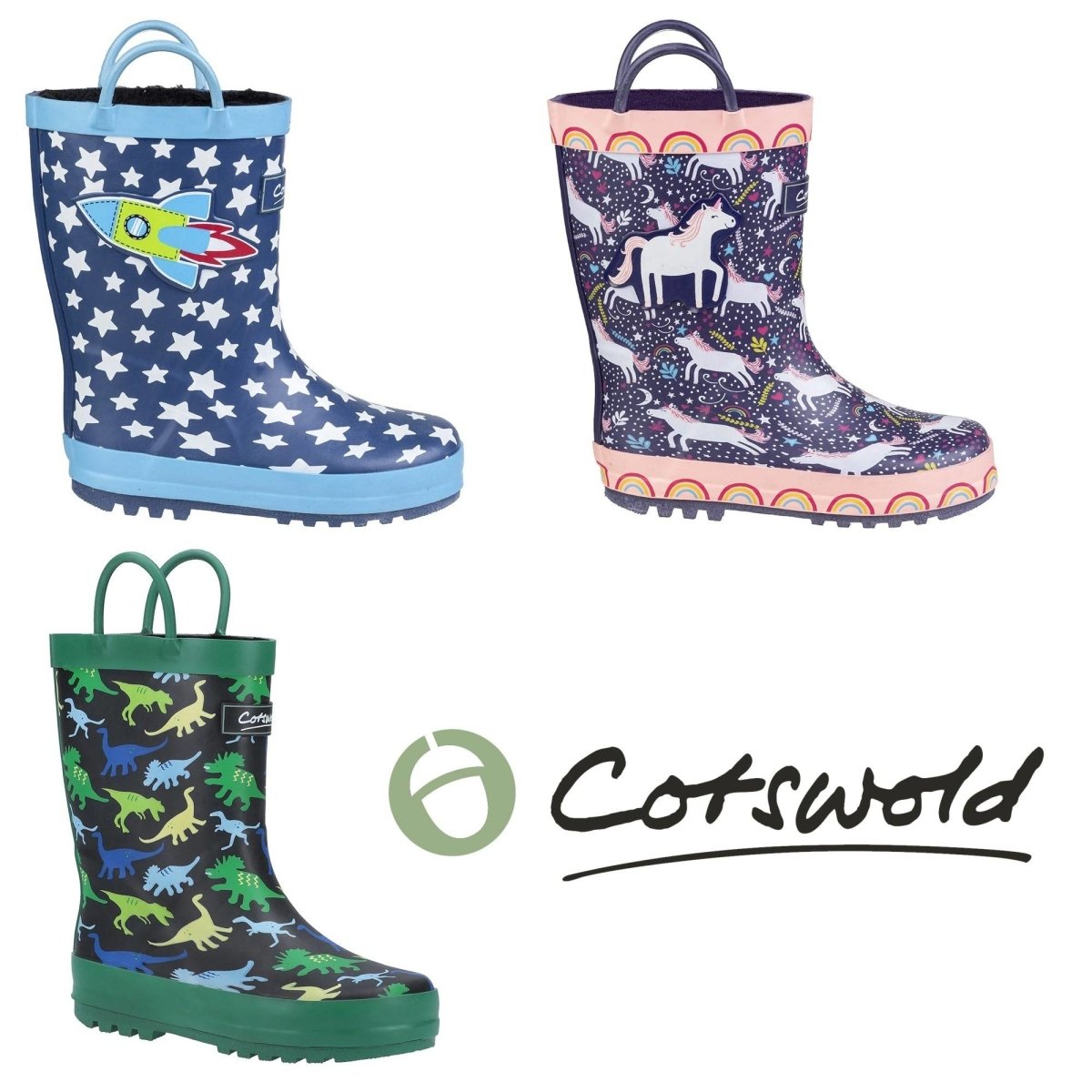 kids wellington boots (two prints available) – beo... Cotswold Sprinkle Kids Wellington Boots– Shoe Store Direct