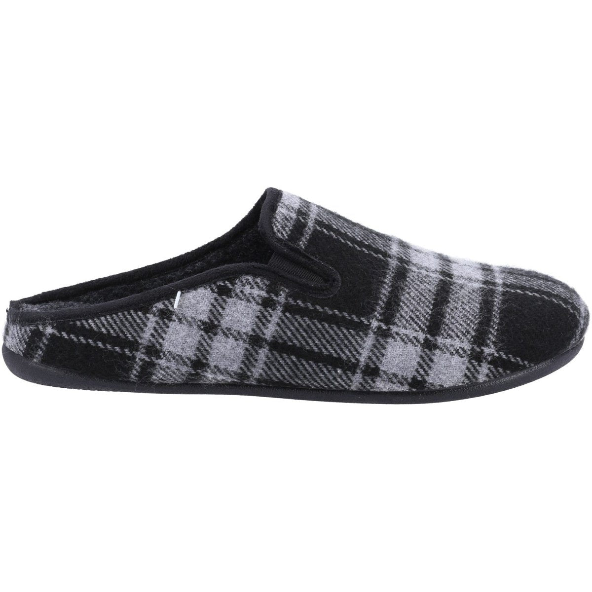 Cotswold Syde Chequered Slip-On Mens Mule Slippers - Shoe Store Direct