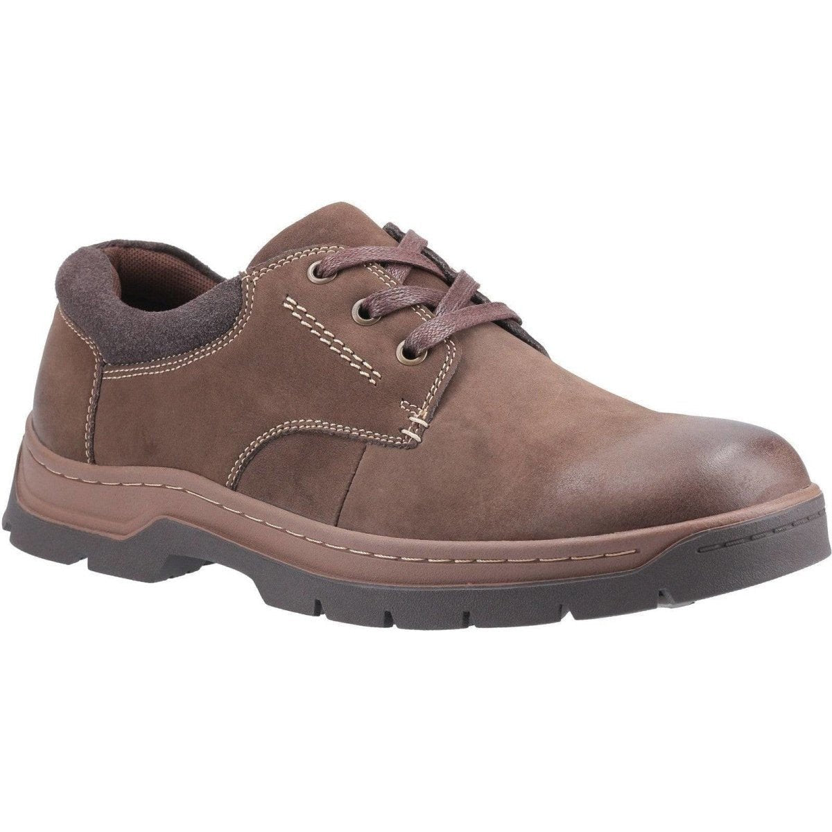 Cotswold Thickwood Burnished Leather Casual Mens Shoes - Shoe Store Direct