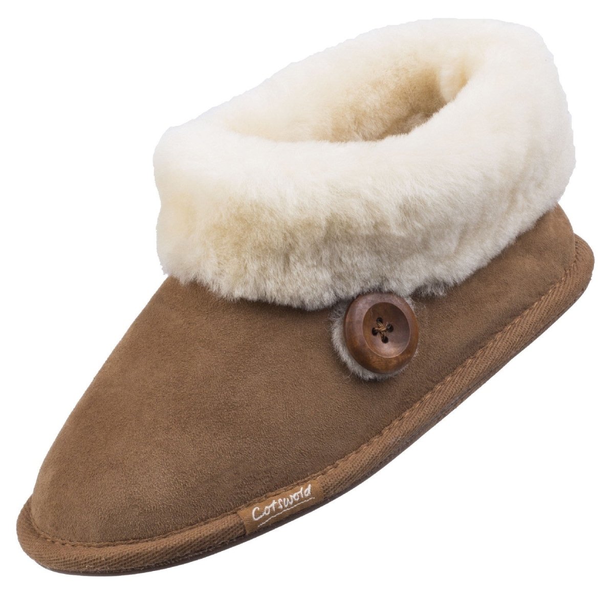 Cotswold Wotton Sheepskin Ladies Bootie Slippers - Shoe Store Direct