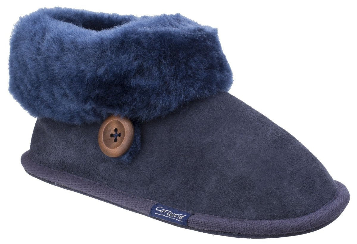 Cotswold Wotton Sheepskin Ladies Bootie Slippers - Shoe Store Direct