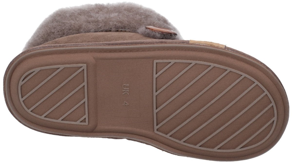 Cotswold Wotton Sheepskin Ladies Bootie Slippers - Shoe Store Direct