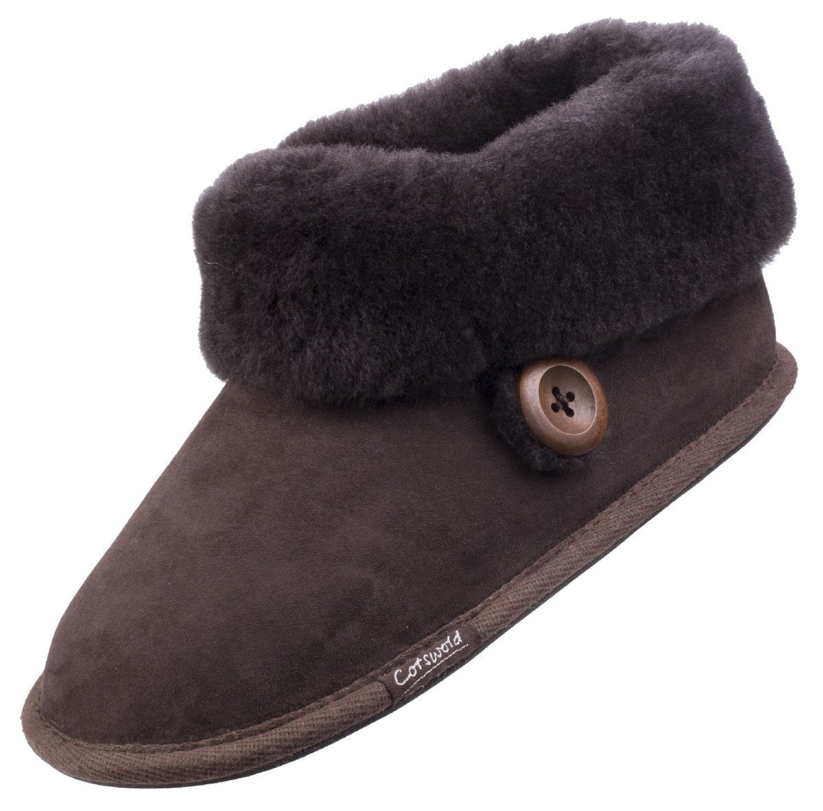 Cotswold Wotton Sheepskin Ladies Bootie Slippers - Shoe Store Direct