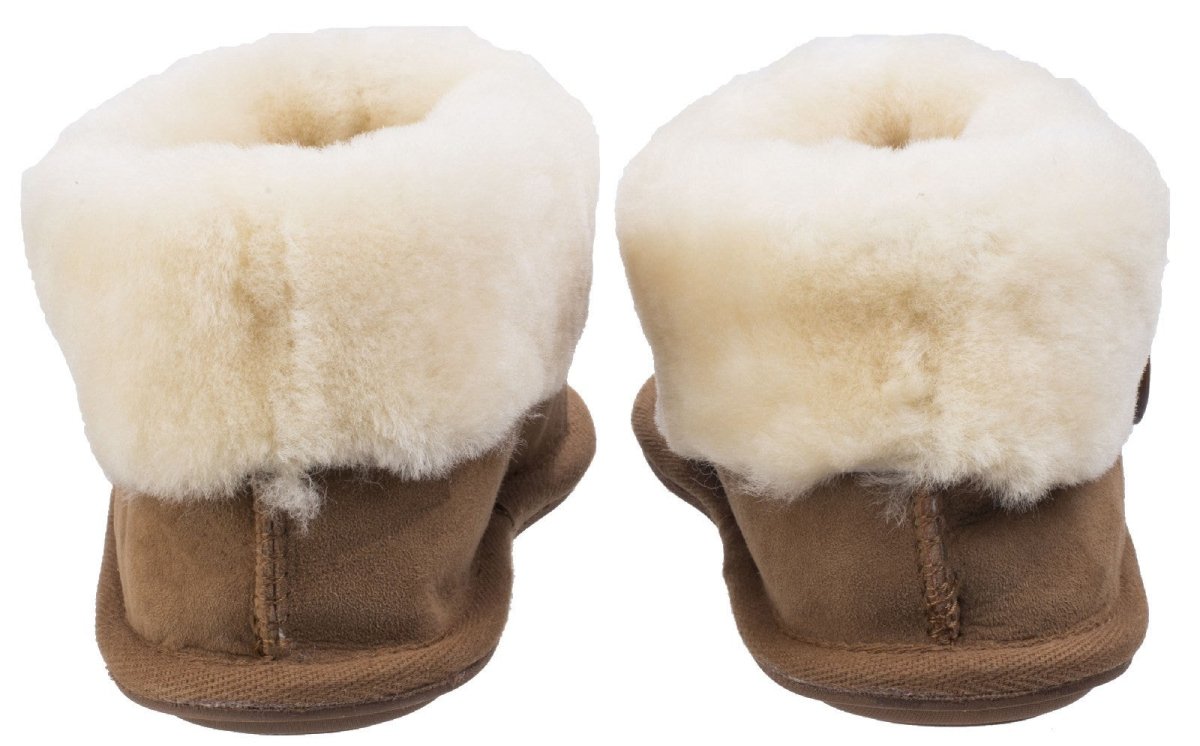 Cotswold Wotton Sheepskin Ladies Bootie Slippers - Shoe Store Direct