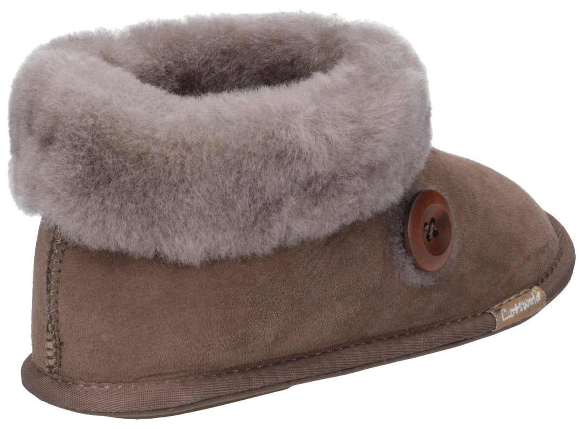 Cotswold Wotton Sheepskin Ladies Bootie Slippers - Shoe Store Direct