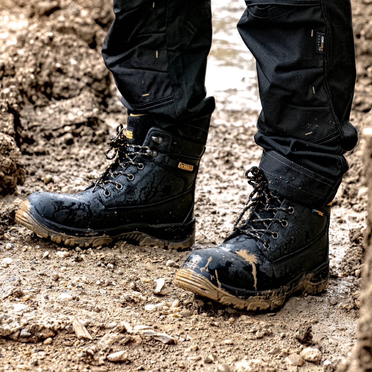 DeWalt Titanium 6'' Mens Waterproof Steel Toe Safety Boots - Shoe Store Direct