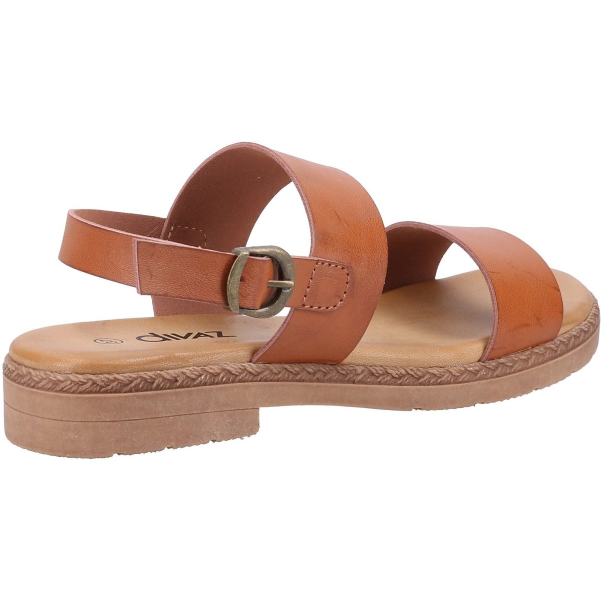 Divaz Mia Ladies Vegan-Friendly Adjustable Buckle Summer Sandals - Shoe Store Direct