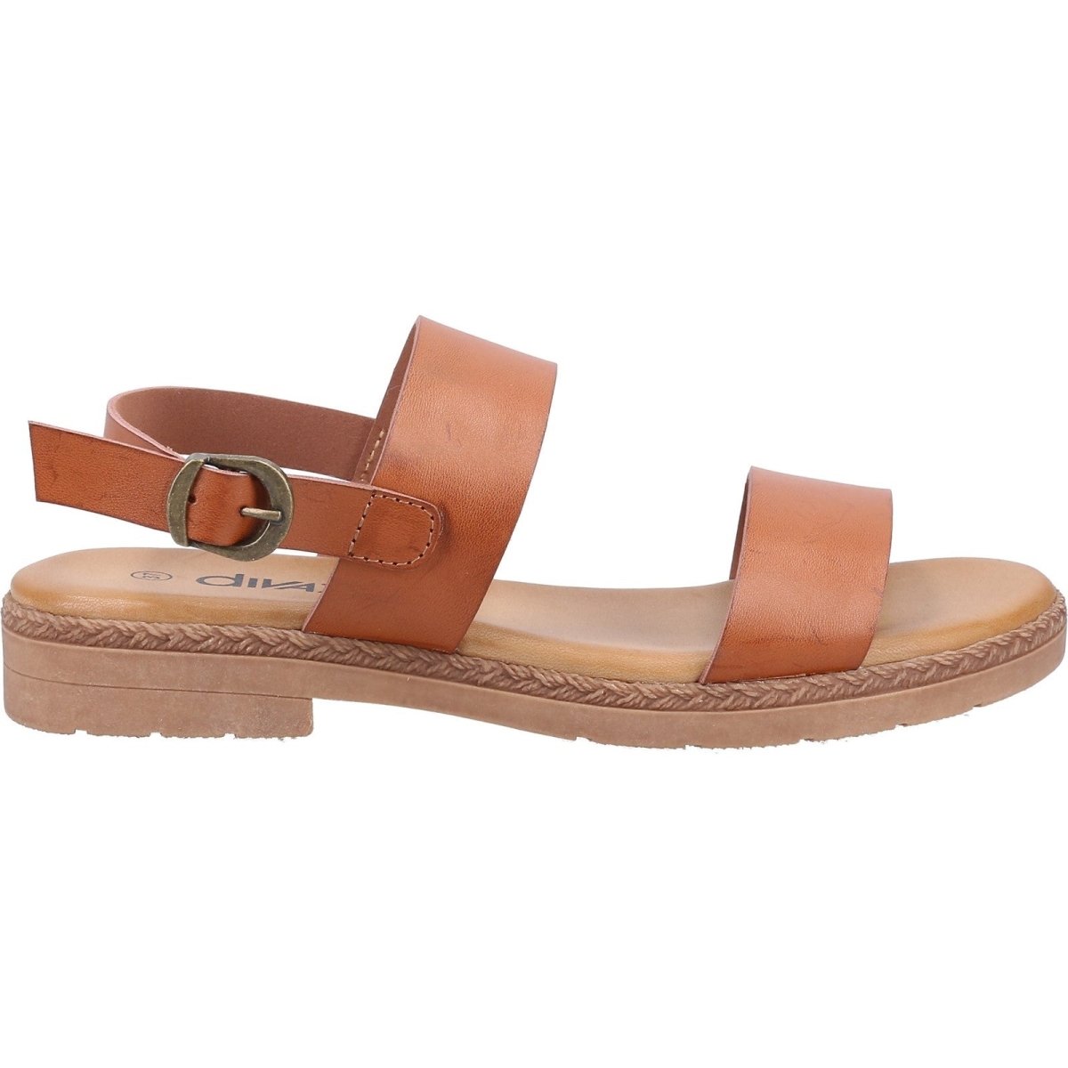 Divaz Mia Ladies Vegan-Friendly Adjustable Buckle Summer Sandals - Shoe Store Direct