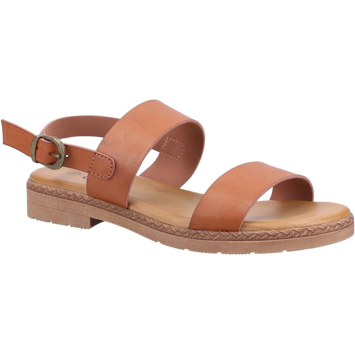 Divaz Mia Ladies Vegan-Friendly Adjustable Buckle Summer Sandals - Shoe Store Direct