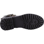 Divaz Sarah Vegan-Friendly Leather Ladies Ankle Biker Boots - Shoe Store Direct