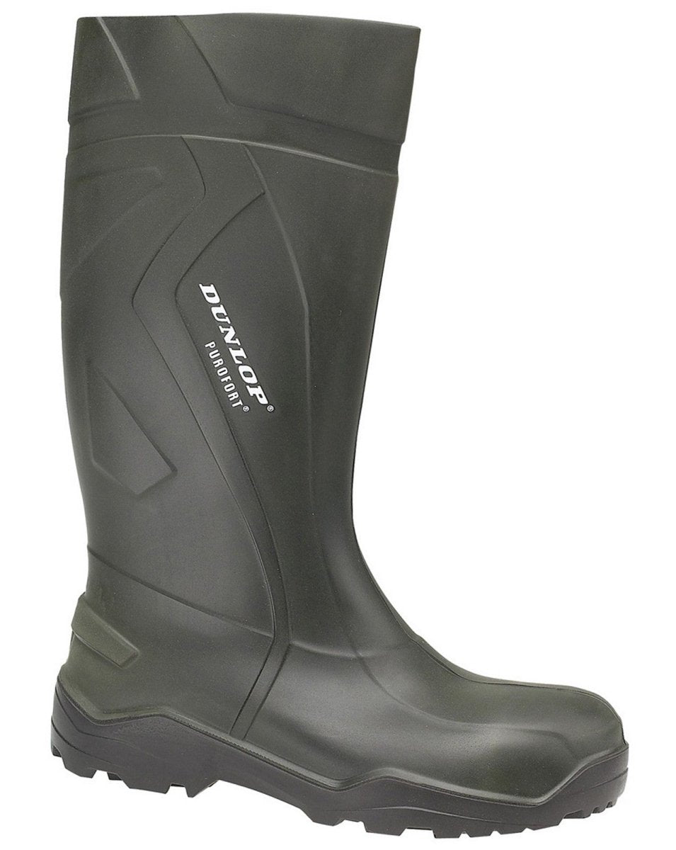 Dunlop Purofort+ Plain Rubber Wellington Boots - Shoe Store Direct