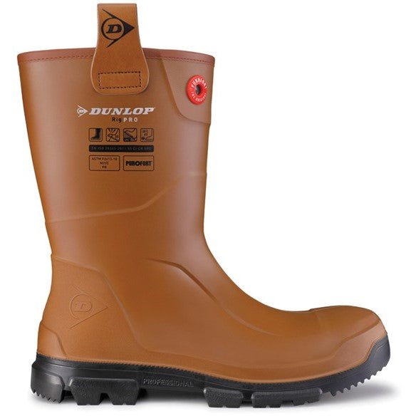 Dunlop Purofort RigPRO Full Safety Fur lining Wellington - Shoe Store Direct