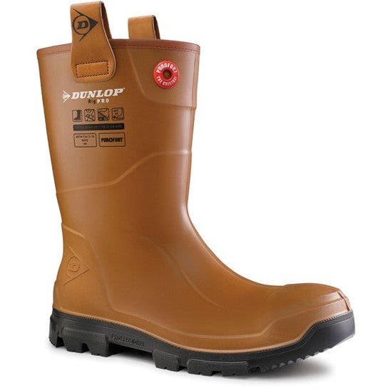 Dunlop Purofort RigPRO Full Safety Fur lining Wellington - Shoe Store Direct