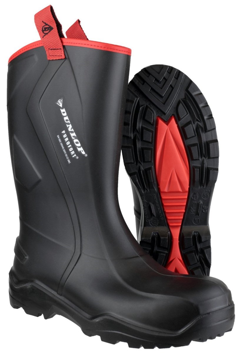 Dunlop Purofort+ Rugged Full Safety Wellington Boots - Shoe Store Direct