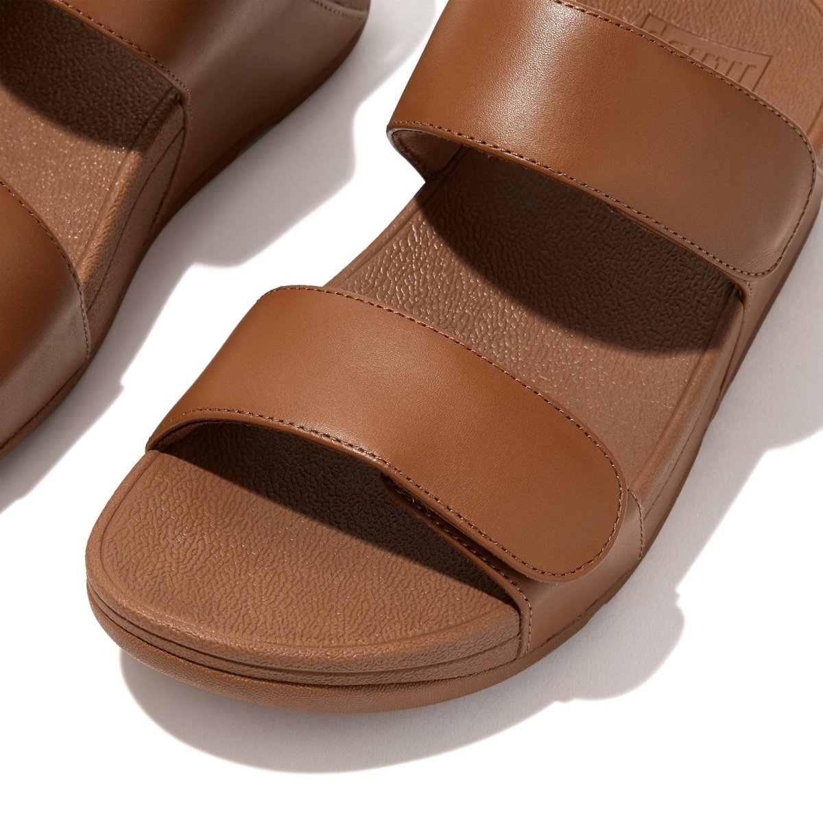 Fitflop Lulu Ladies Leather Summer Adjustable Mule Sliders - Shoe Store Direct