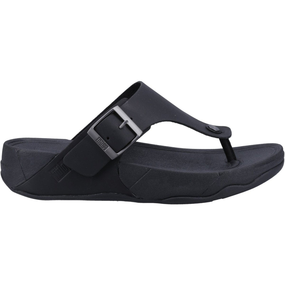 Fitflop Trakk II Mens Leather Toe-Post Flip-Flop Summer Sandals - Shoe Store Direct