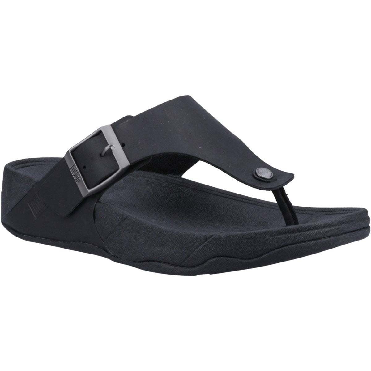 Fitflop Trakk II Mens Leather Toe-Post Flip-Flop Summer Sandals - Shoe Store Direct