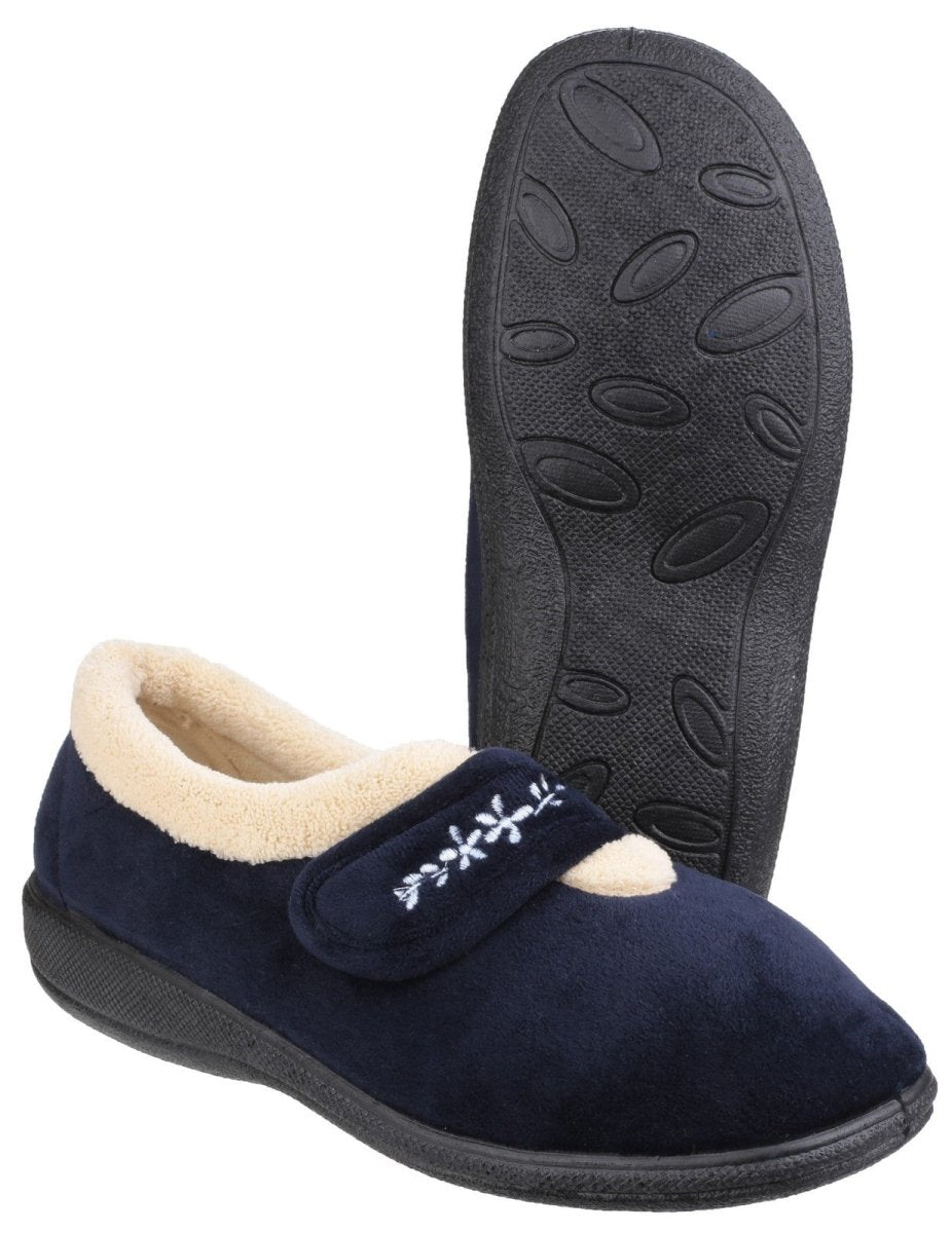 Fleet & Foster Capa Touch Fastening Ladies Slippers - Shoe Store Direct