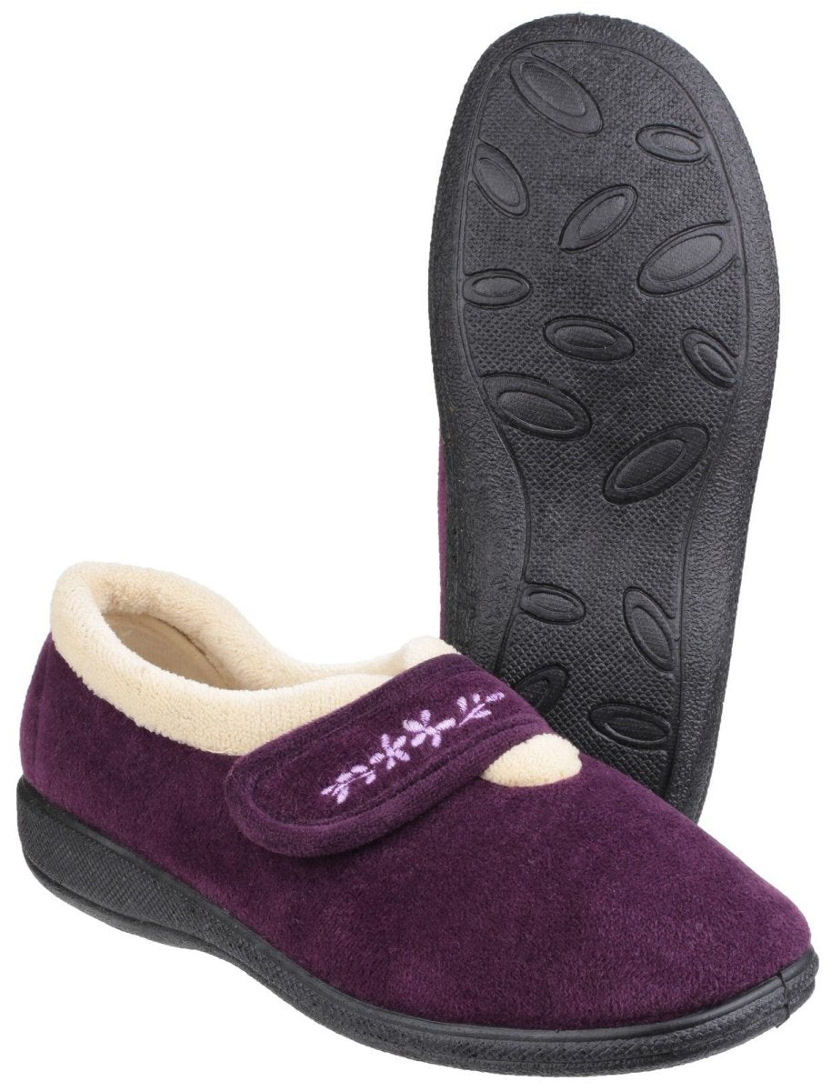 Fleet & Foster Capa Touch Fastening Ladies Slippers - Shoe Store Direct