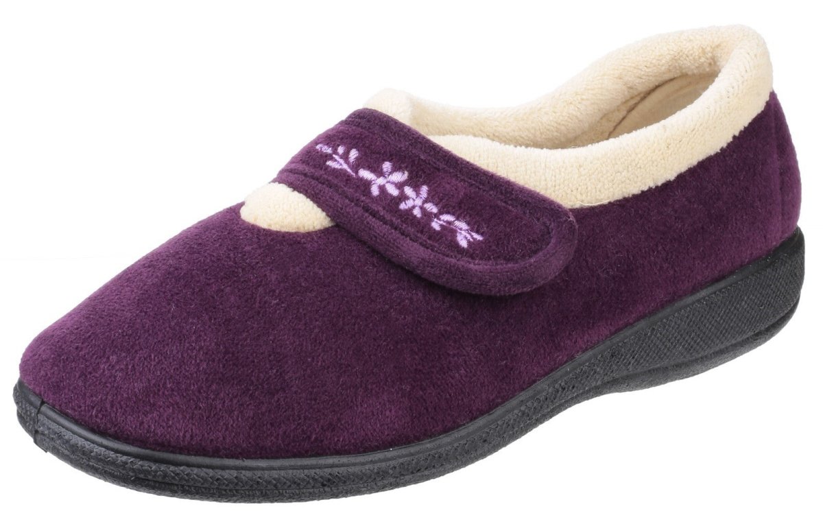 Fleet & Foster Capa Touch Fastening Ladies Slippers - Shoe Store Direct