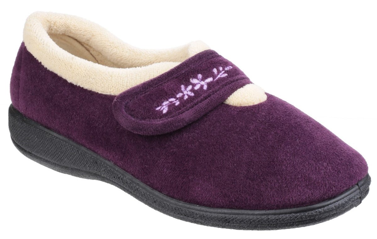 Fleet & Foster Capa Touch Fastening Ladies Slippers - Shoe Store Direct