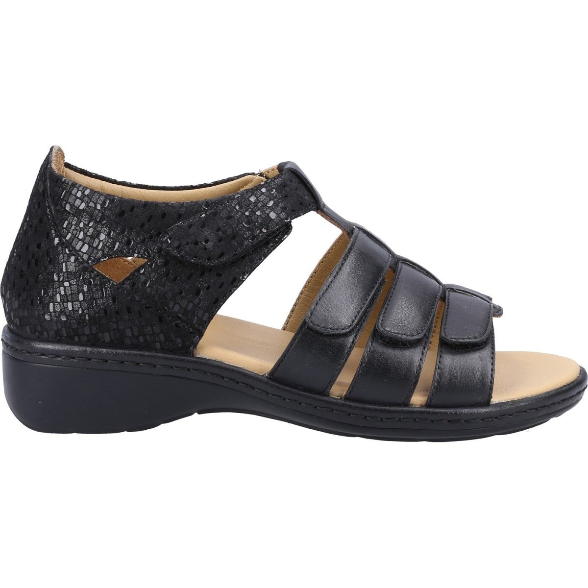 Fleet & Foster Julie Ladies Touch-Fastening Summer Sandals - Shoe Store Direct
