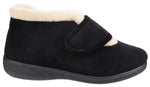 Fleet & Foster Levitt Touch Fastening Ladies Bootie Slippers - Shoe Store Direct