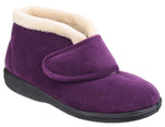 Fleet & Foster Levitt Touch Fastening Ladies Bootie Slippers - Shoe Store Direct