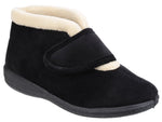 Fleet & Foster Levitt Touch Fastening Ladies Bootie Slippers - Shoe Store Direct