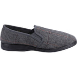 Fleet & Foster Mitchell Chequered Mens Classic Slippers - Shoe Store Direct