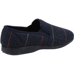 Fleet & Foster Mitchell Chequered Mens Classic Slippers - Shoe Store Direct