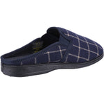 Fleet & Foster Neal Mens Chequered Mule Slippers - Shoe Store Direct