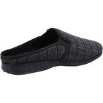 Fleet & Foster Neal Mens Chequered Mule Slippers - Shoe Store Direct