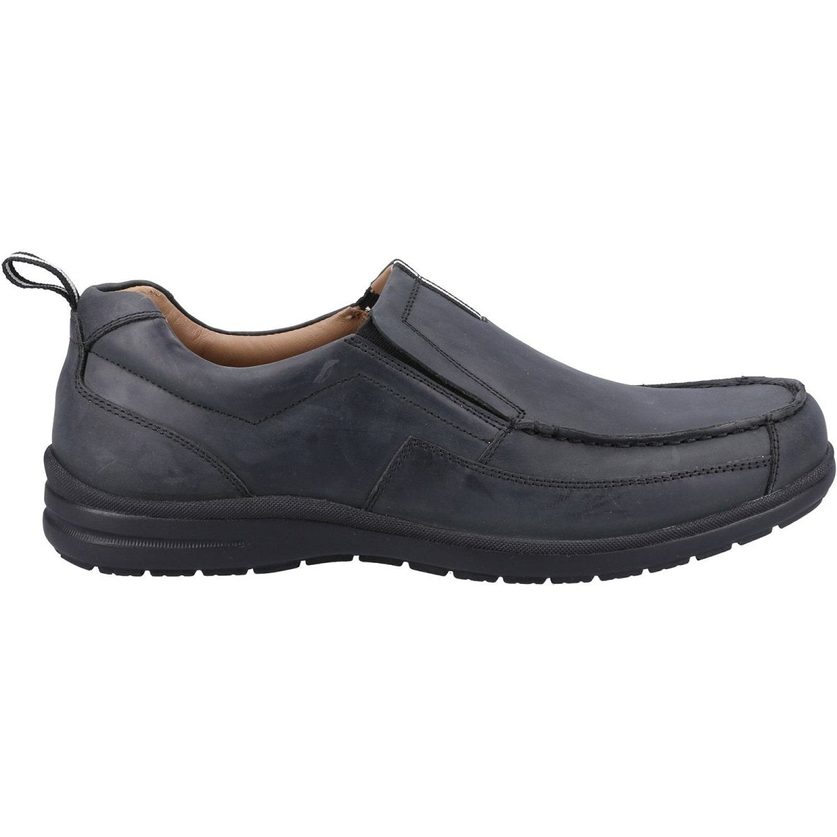 Fleet & Foster Paul Mens Leather Slip-On Casual Shoes - Shoe Store Direct