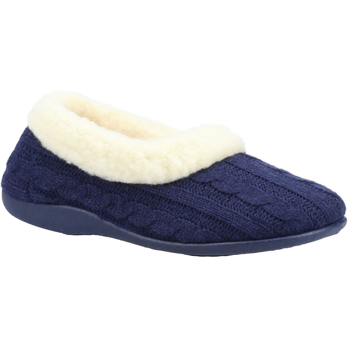 Fleet & Foster Sarina Warm Memory Foam Ladies Slippers - Shoe Store Direct