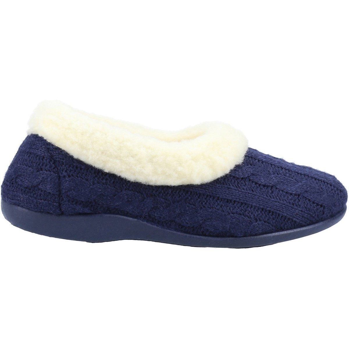 Fleet & Foster Sarina Warm Memory Foam Ladies Slippers - Shoe Store Direct