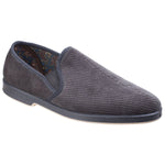 GBS Exeter Mens Traditional Twin Gusset Slippers - Shoe Store Direct