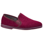 GBS Exeter Mens Traditional Twin Gusset Slippers - Shoe Store Direct