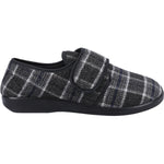 GBS Medical Gerald Mens 2E Wide Fit Touch-Fastening Slippers - Shoe Store Direct