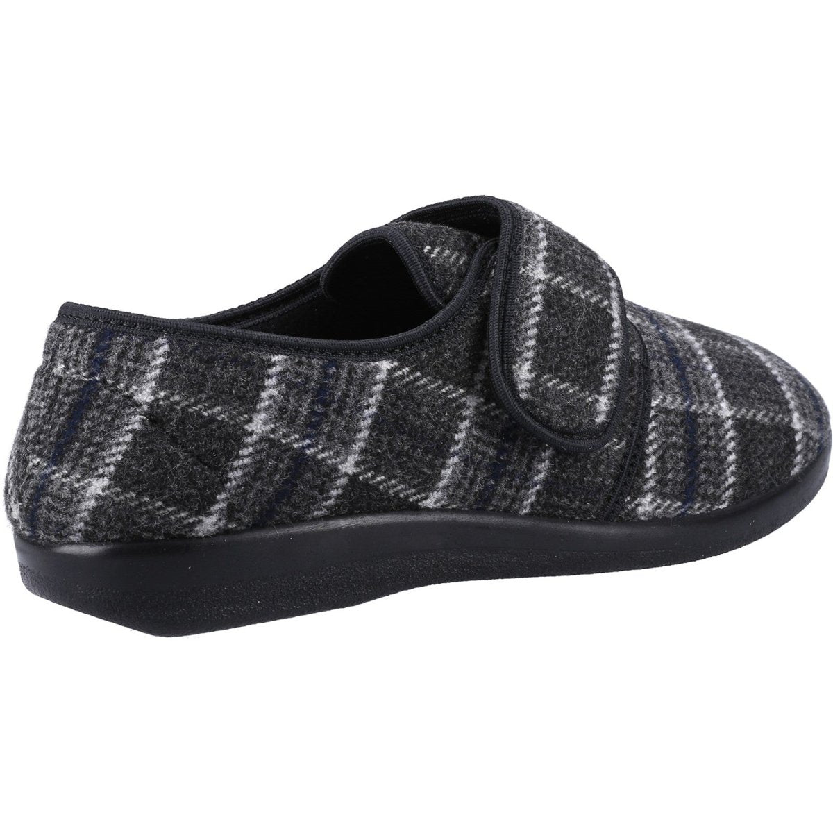 GBS Medical Gerald Mens 2E Wide Fit Touch-Fastening Slippers - Shoe Store Direct