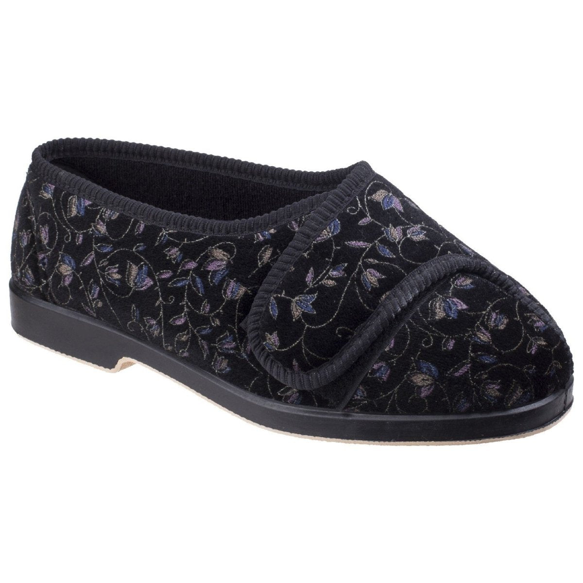 GBS Nola Extra Wide Fit Ladies Slipper - Shoe Store Direct
