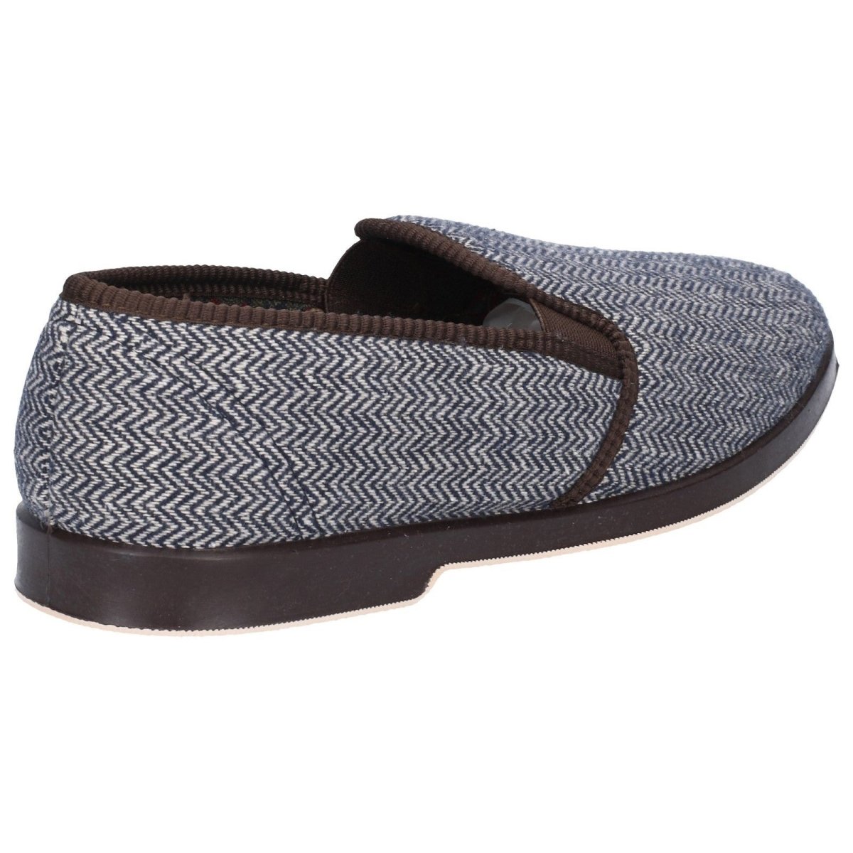 GBS Stafford Mens Warm British Twin Gusset Slippers - Shoe Store Direct