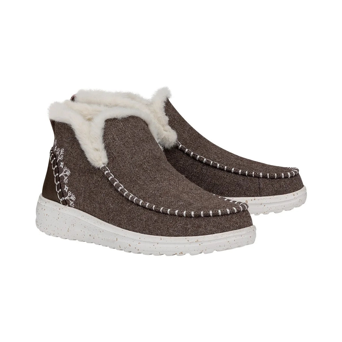 HEYDUDE Denny Wool Faux Shearling Boots - Shoe Store Direct