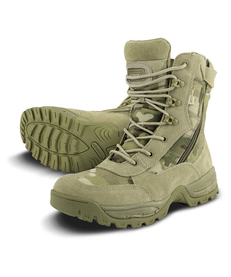 Kombat UK Spec-Ops Suede & Multicam Nylon Recon Boots - Shoe Store Direct