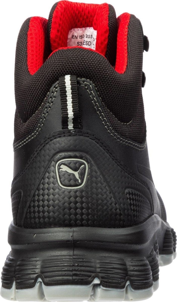 Puma Condor Mid S3 Steel Toe Cap Mens Black Safety Boots - Shoe Store Direct